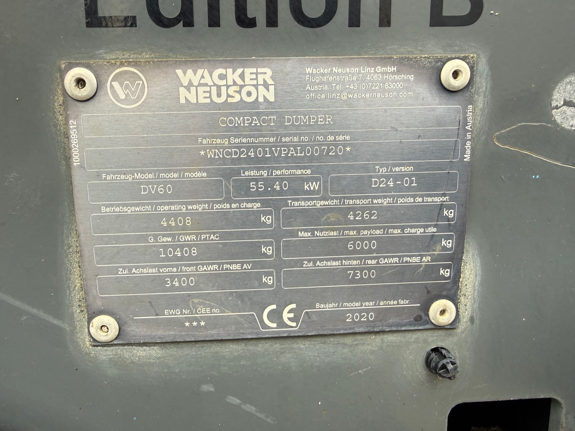WACKER NEUSON DV60