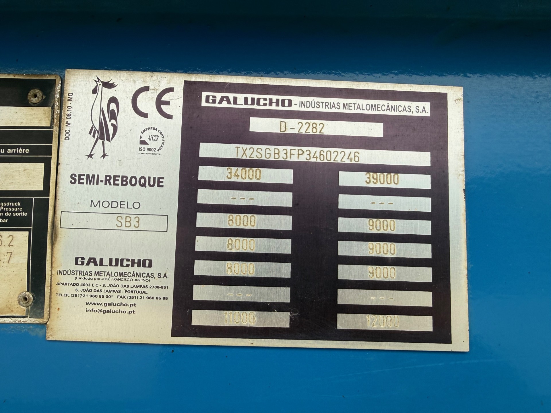 Galucho semi-reboque